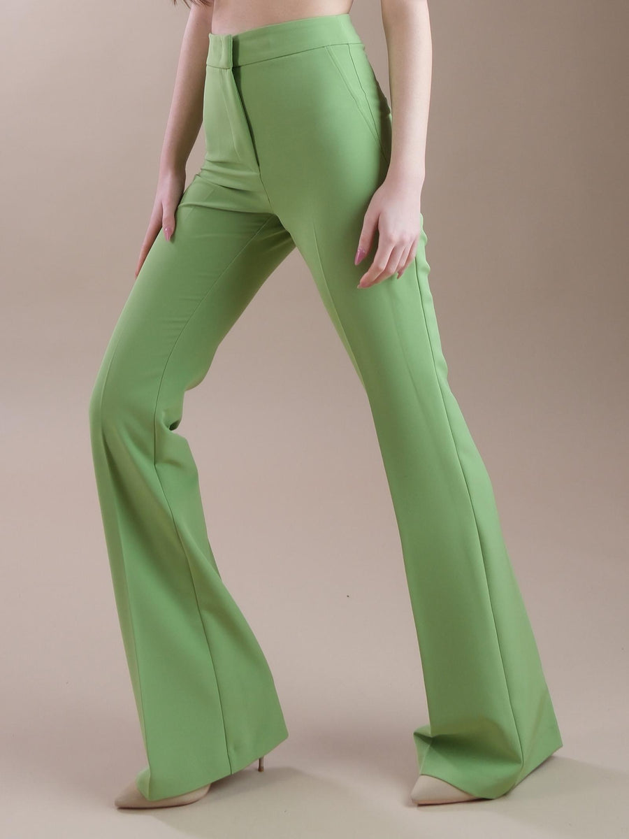 Pantaloni flare verde avocado NP2003T AVOCADO Silence Limited 