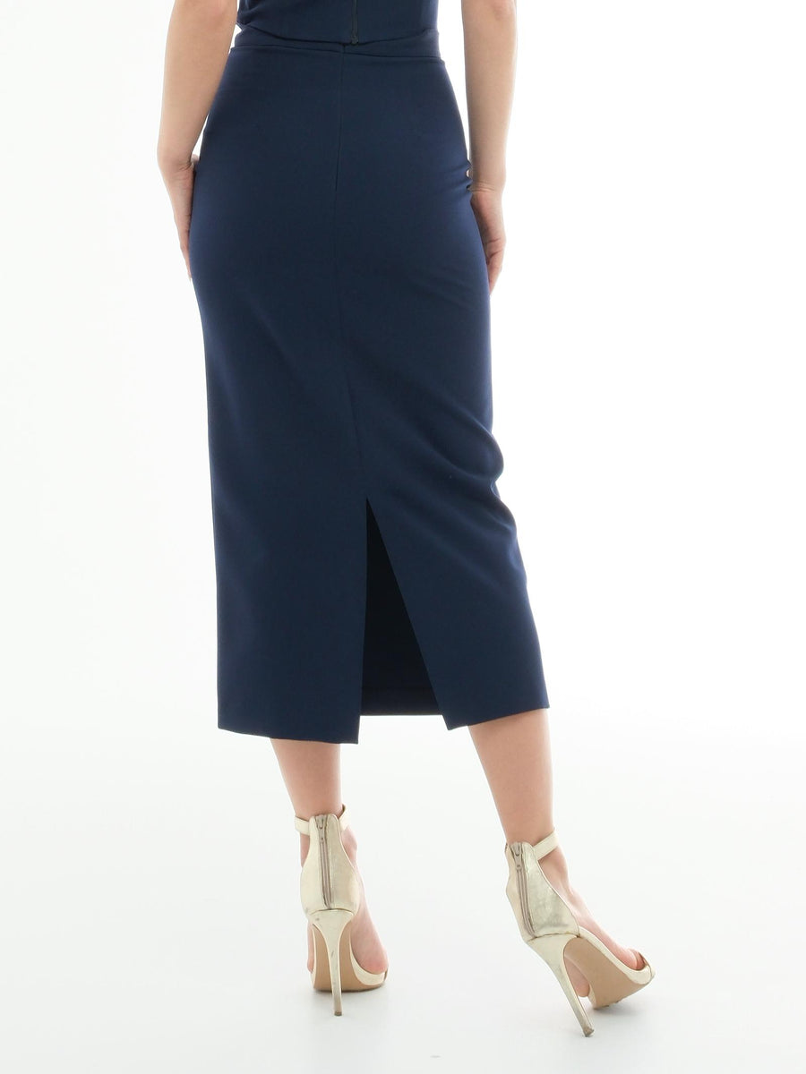 Gonna lunga a vita alta Silence Limited blu navy SD3013-25S NAVY Silence Limited 