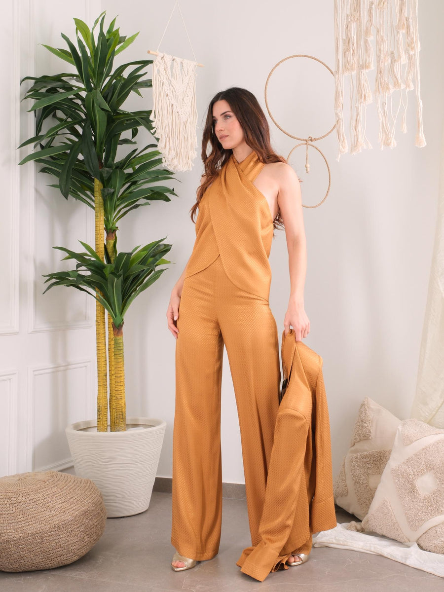 Top "jacquard" Bohemian Vì senape TOP186 DESERT Bohemian V 