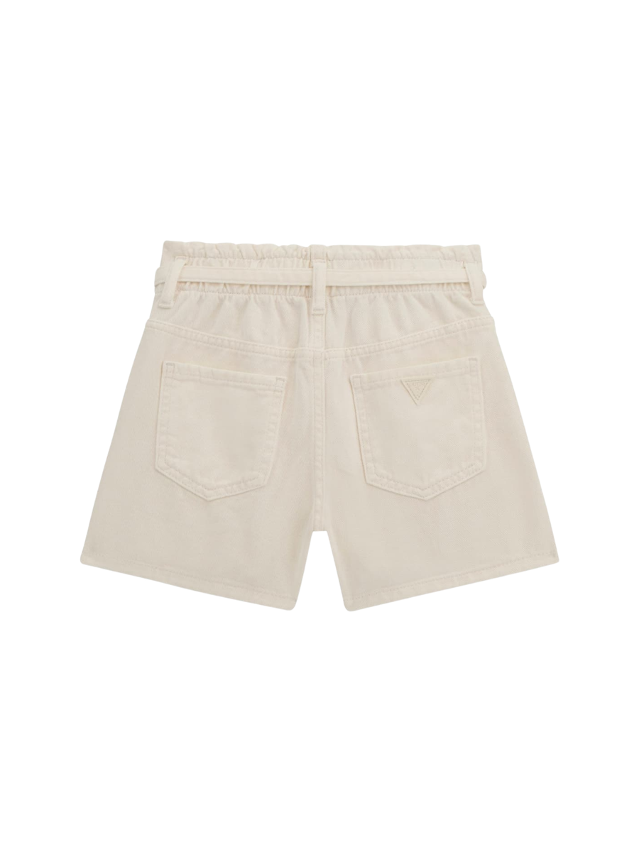 Shorts Guess beige con cintura a fiocco J5GD15WH630 G011 Guess 