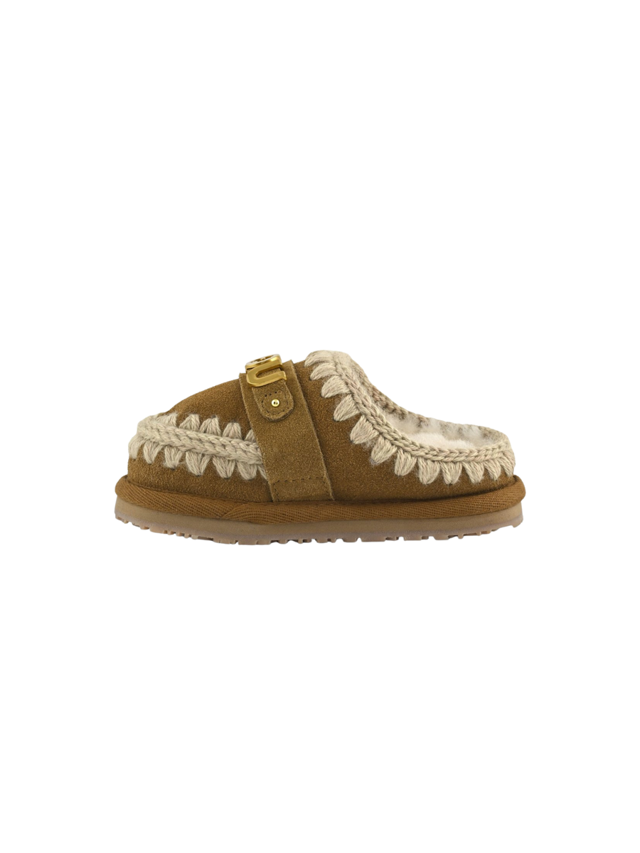 Mou "Kids Slipper Suede" cognac MU.FK161000A COG Mou 