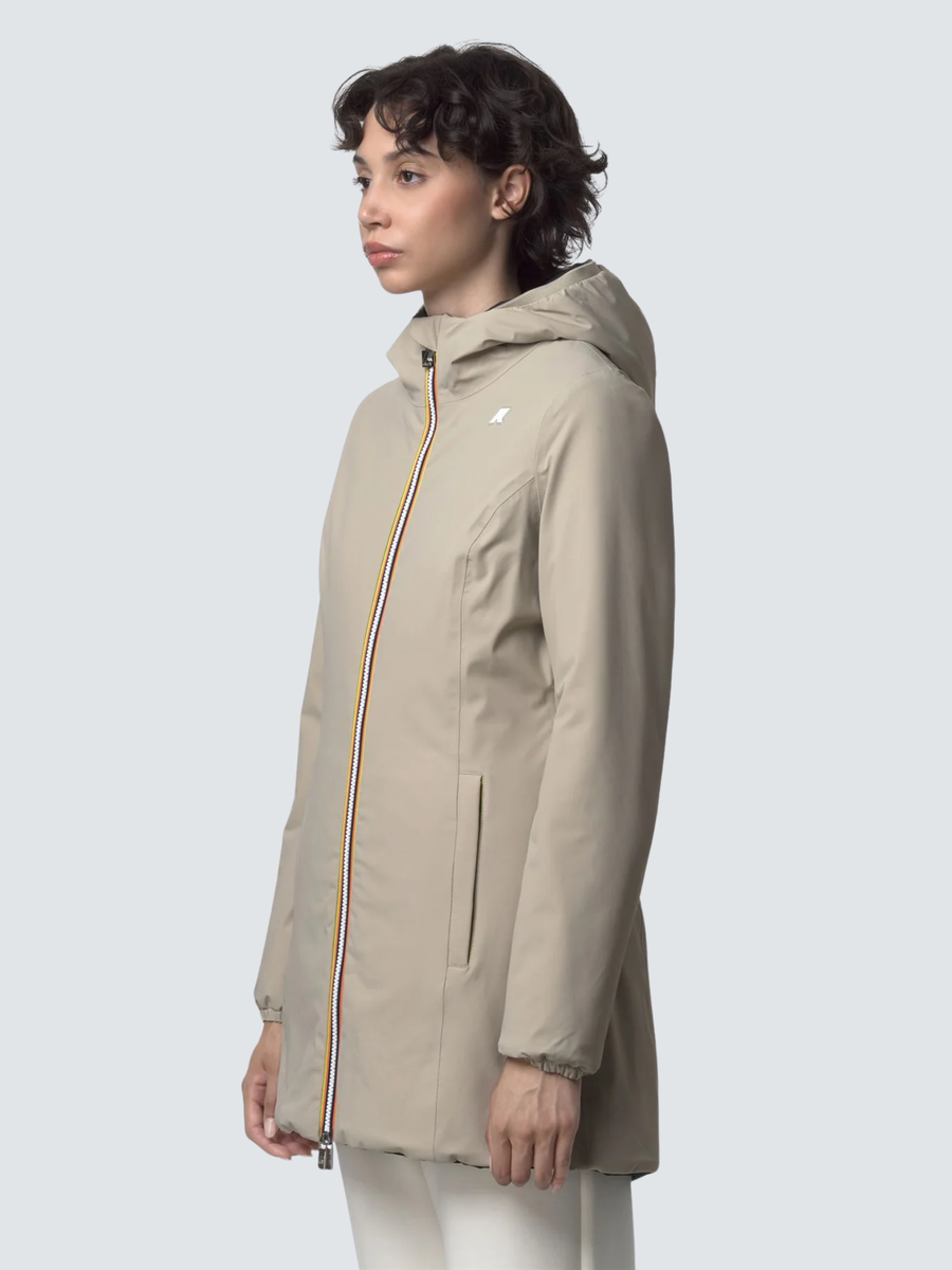 Giubbino "Denise St Warm Reversible" K-Way beige cashmere K6128UW BCF K-WAY 