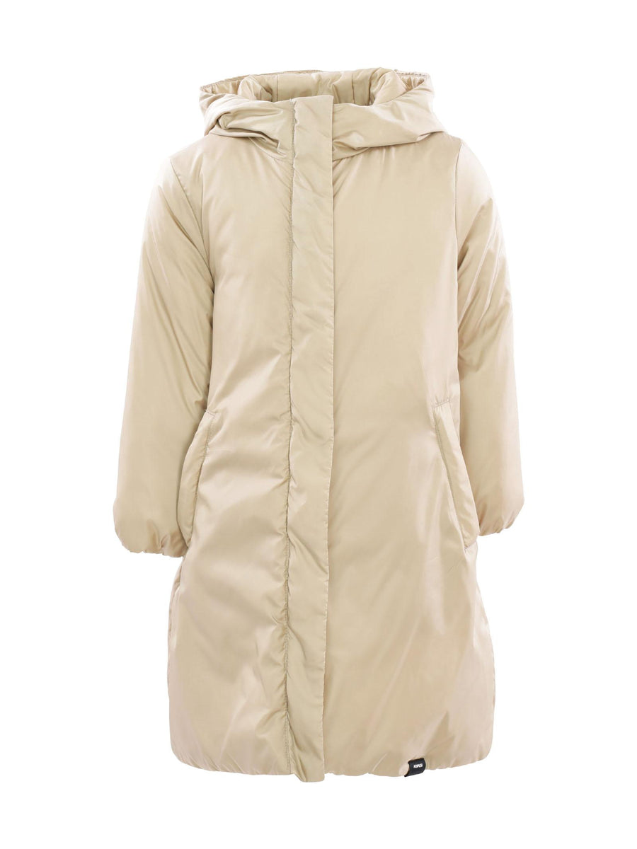 Cappotto piumino beige in eco padding GPN0078 126 Aspesi 