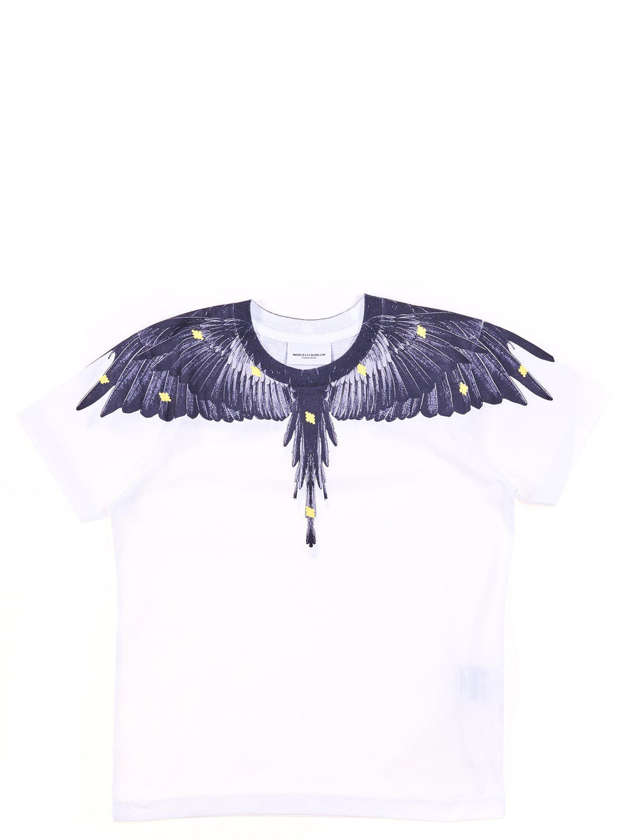 T-shirt in cotone Grey Wings 1114 B000 Marcelo Burlon 