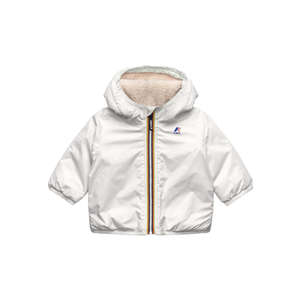 Giubbino "E. Le Vrai 4.0 Claudine Orsetto" K-Way bianco K7142RW X42 K-WAY 