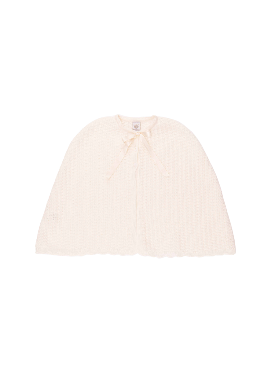 Mantella Marlù panna con fiocco in raso EB3142 C2 Marlù 