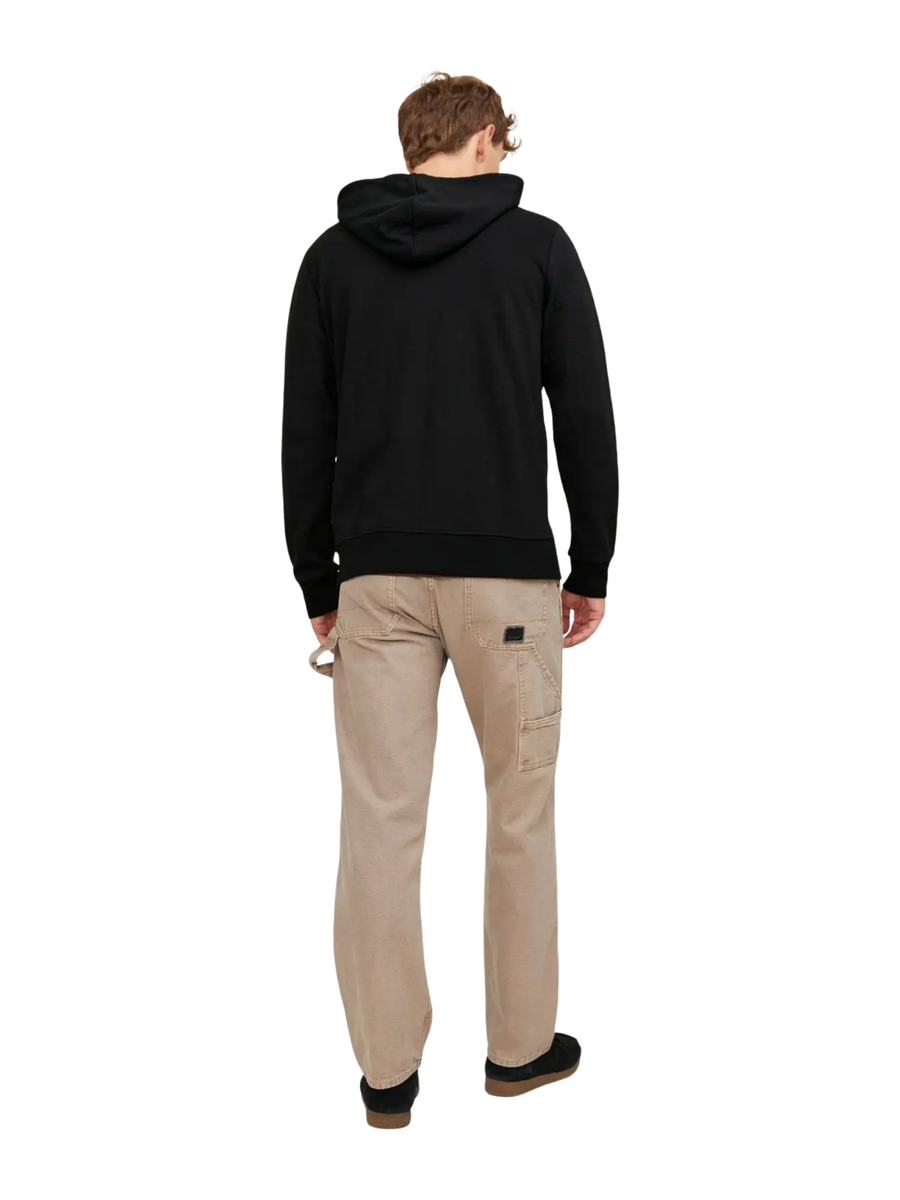 Felpa con zip Jack & Jones nera 12181901 Black REG Jack & Jones 