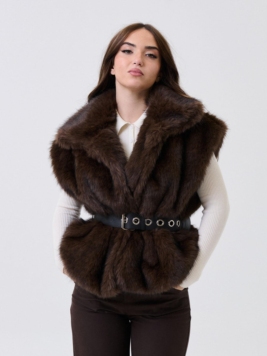 Ecopelliccia smanicata Armoire moro 049 MORO Armoire 