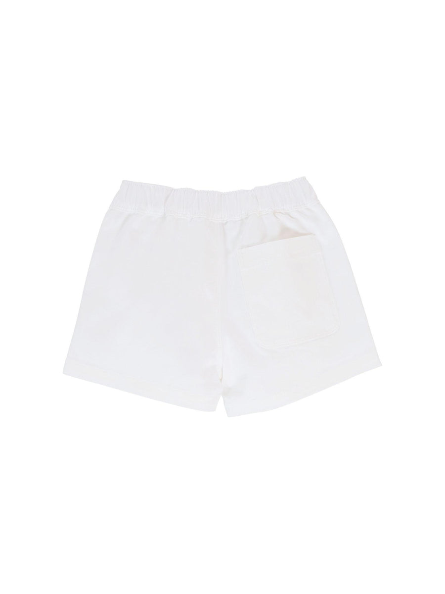 Shorts Moschino bianchi con stampa logo lettering e teddy toy MUQ018 10101 Moschino 