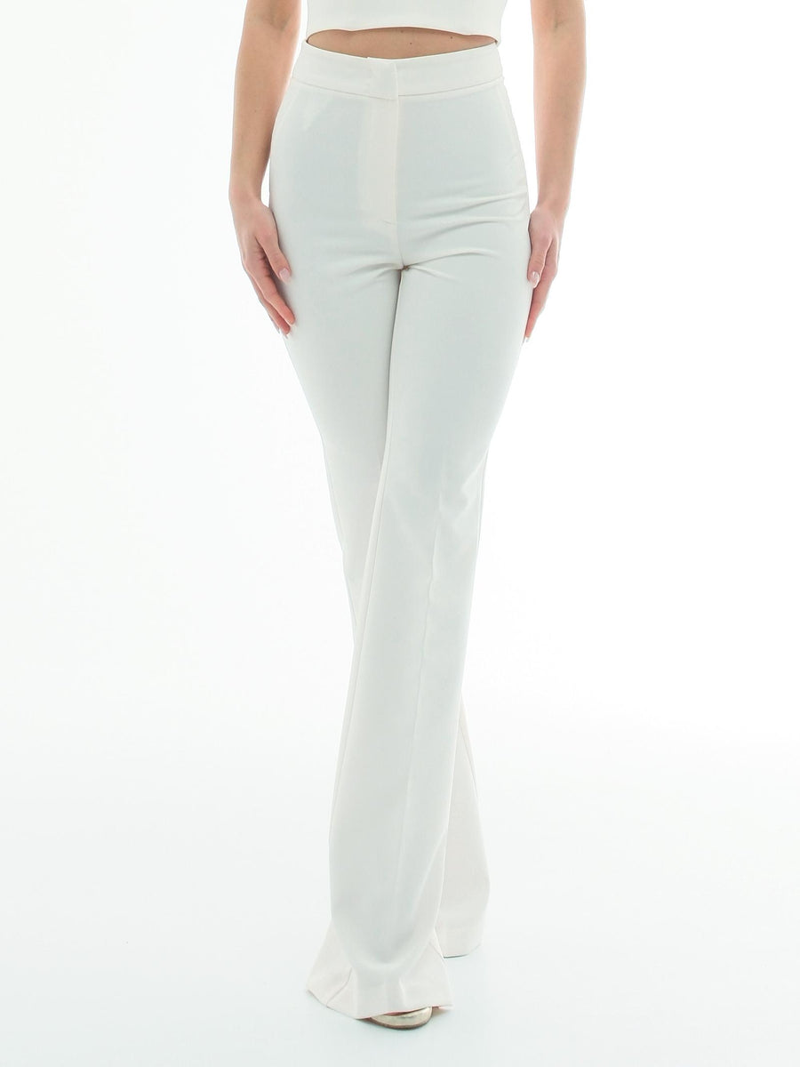 Pantalone "flare" Silence Limited bianco latte PA298 MILK Silence Limited 