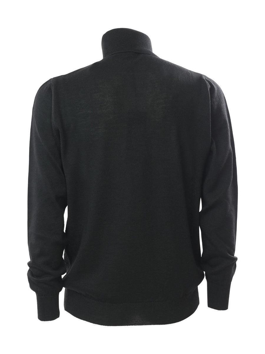 Dolcevita nero con trama rombi AD0494DM0233 80 Alessandro Dell'Acqua 