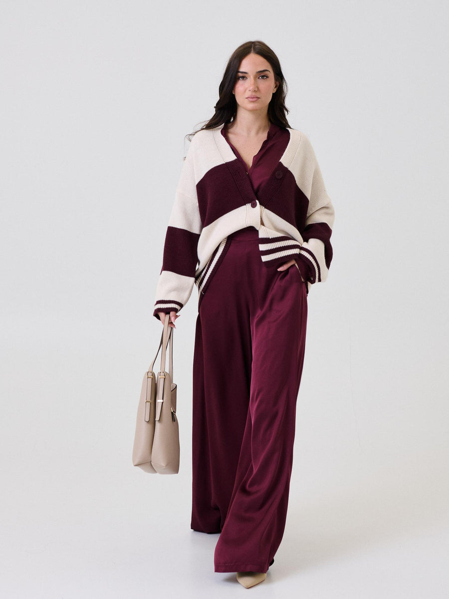 Pantalone a palazzo Armoire vinaccio C827P22R VINBRULE Armoire 