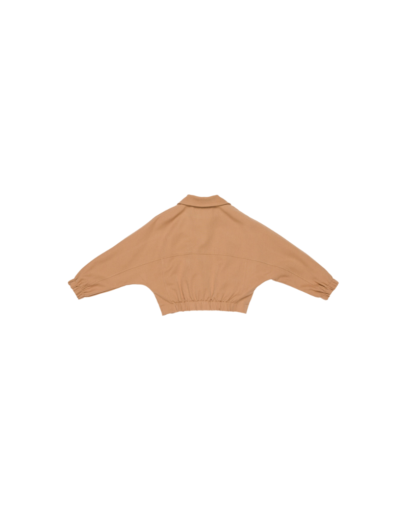 Giubbino cropped Lulù Miss Grant cammello LL3762 CAMM Lulù by Miss Grant 