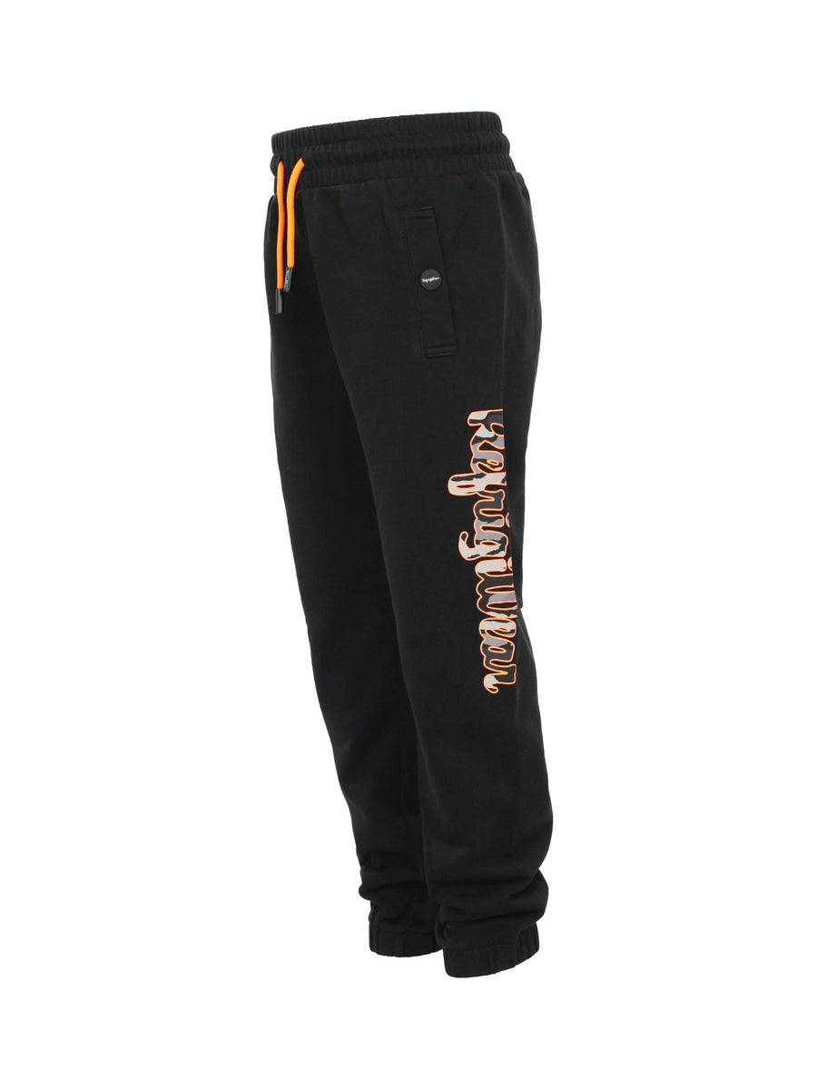 Joggers neri con maxi logo camouflage sulla gamba RW409 NERO/ARA Refrigiwear 