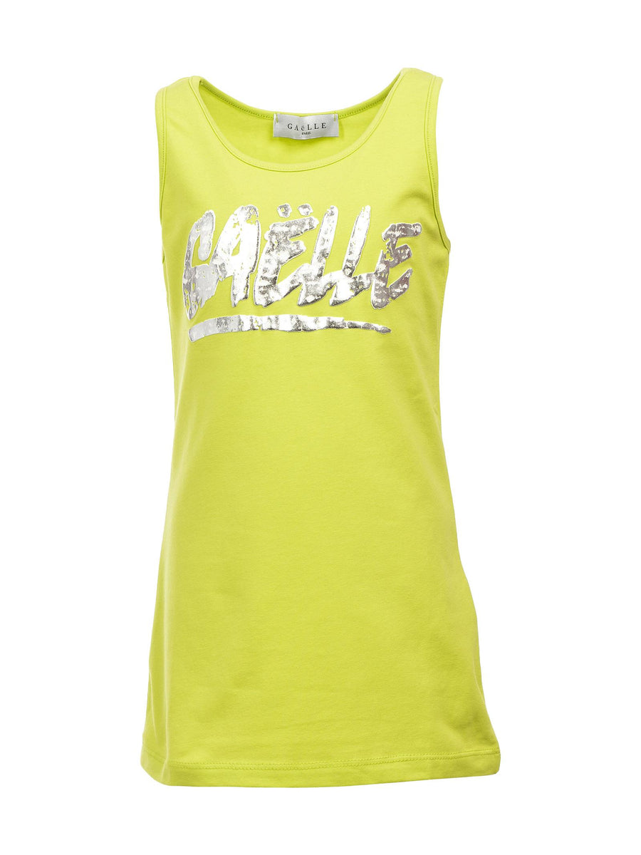 Abito giallo lime giromanica V0585 LIME Gaelle 