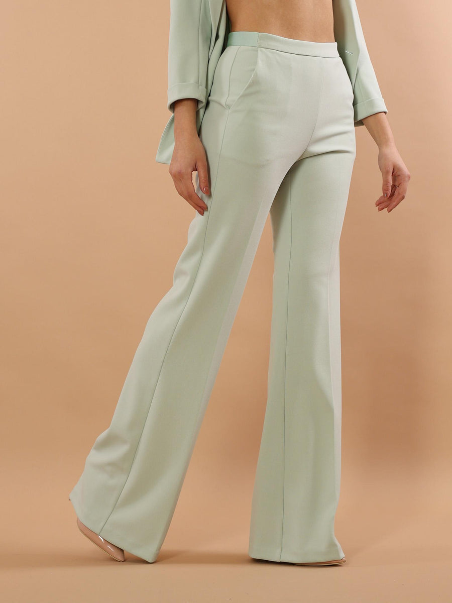 Pantalone flare smoking verde menta P3E9FAW MINT Imperial 