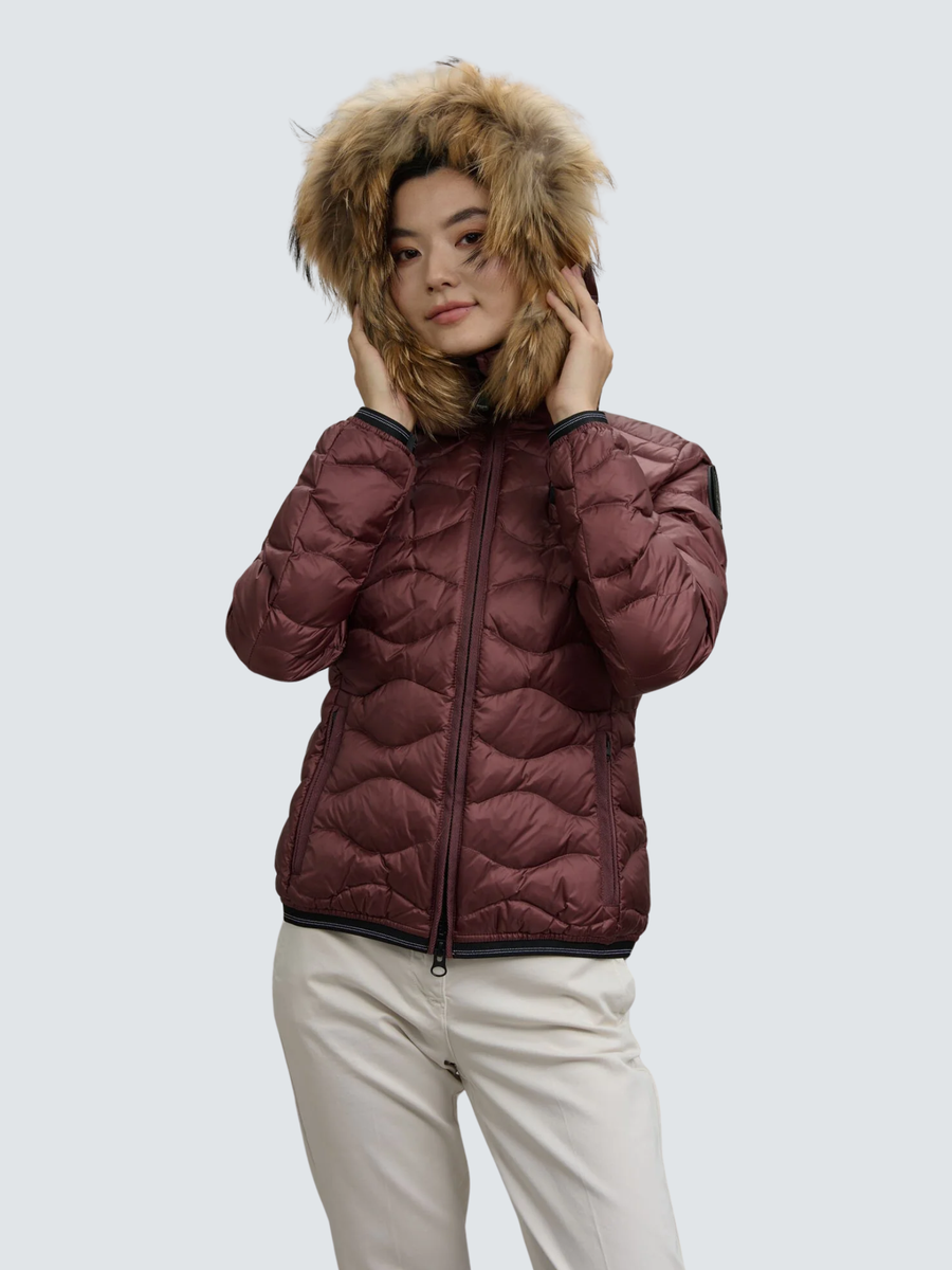 Giubbino con bordo in pelliccia "Aldie" Blauer rosso BLDC03096 50ALT Blauer 