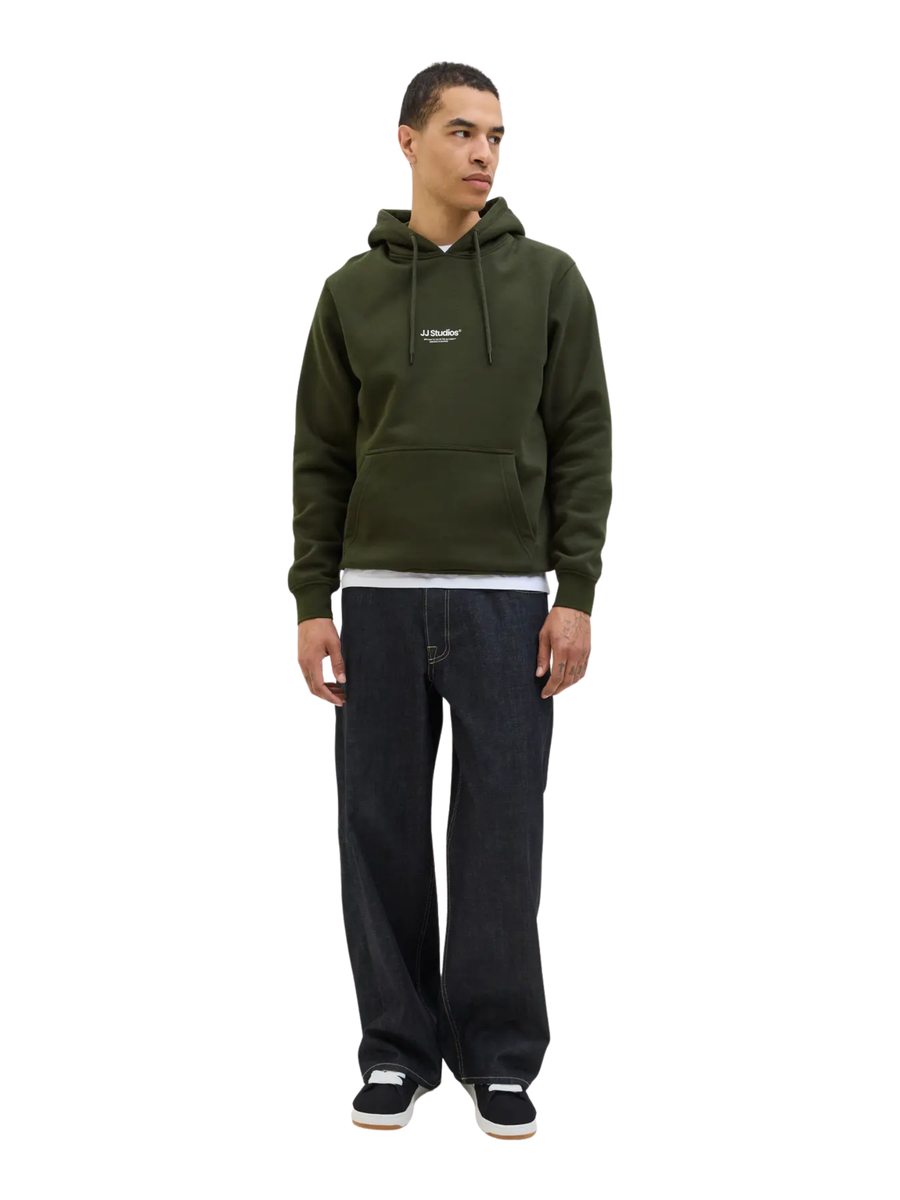 Felpa con cappuccio Jack & Jones verde 12278789 Duffel Bag Jack & Jones 