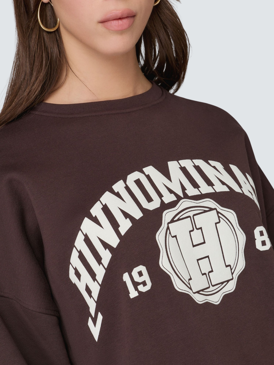 Felpa over college Hinnominate moro HMABW02070 MA03 Hinnominate 