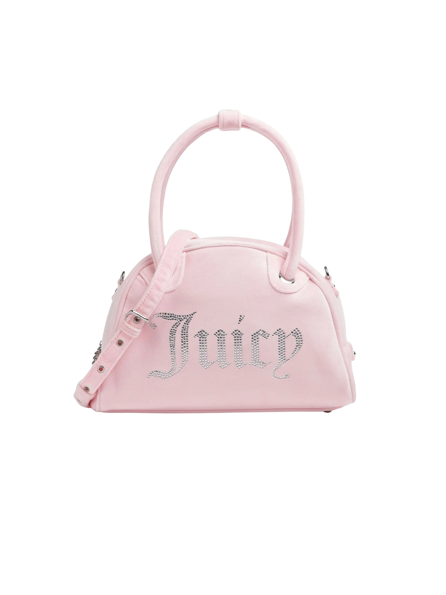 Borsa "Kimberly Bowling" Juicy Couture rosa in velluto BIJQL8936WPO JP2 Juicy Couture 