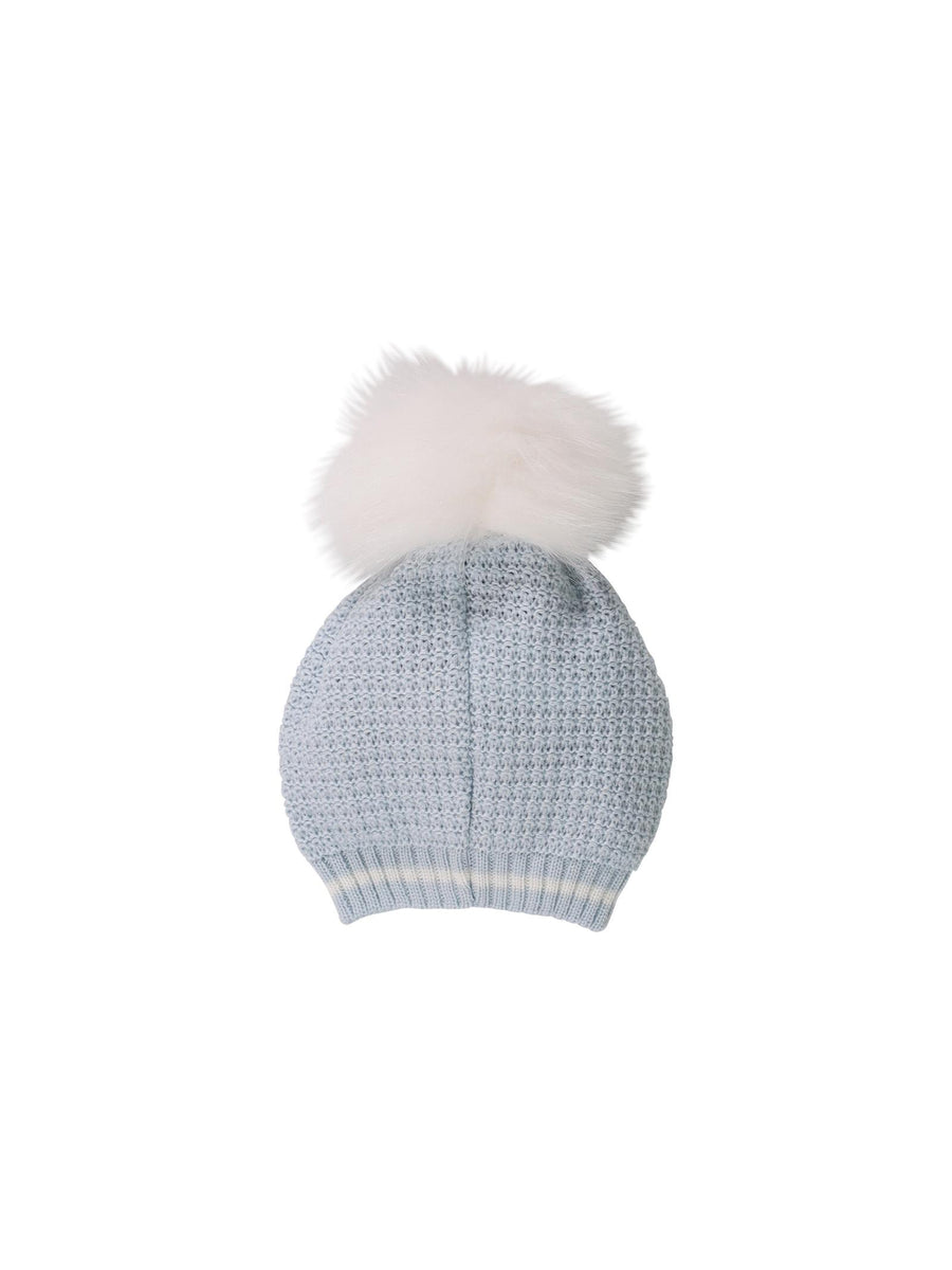 Cappello azzurro con pompon IG5871 C402 Marlù 