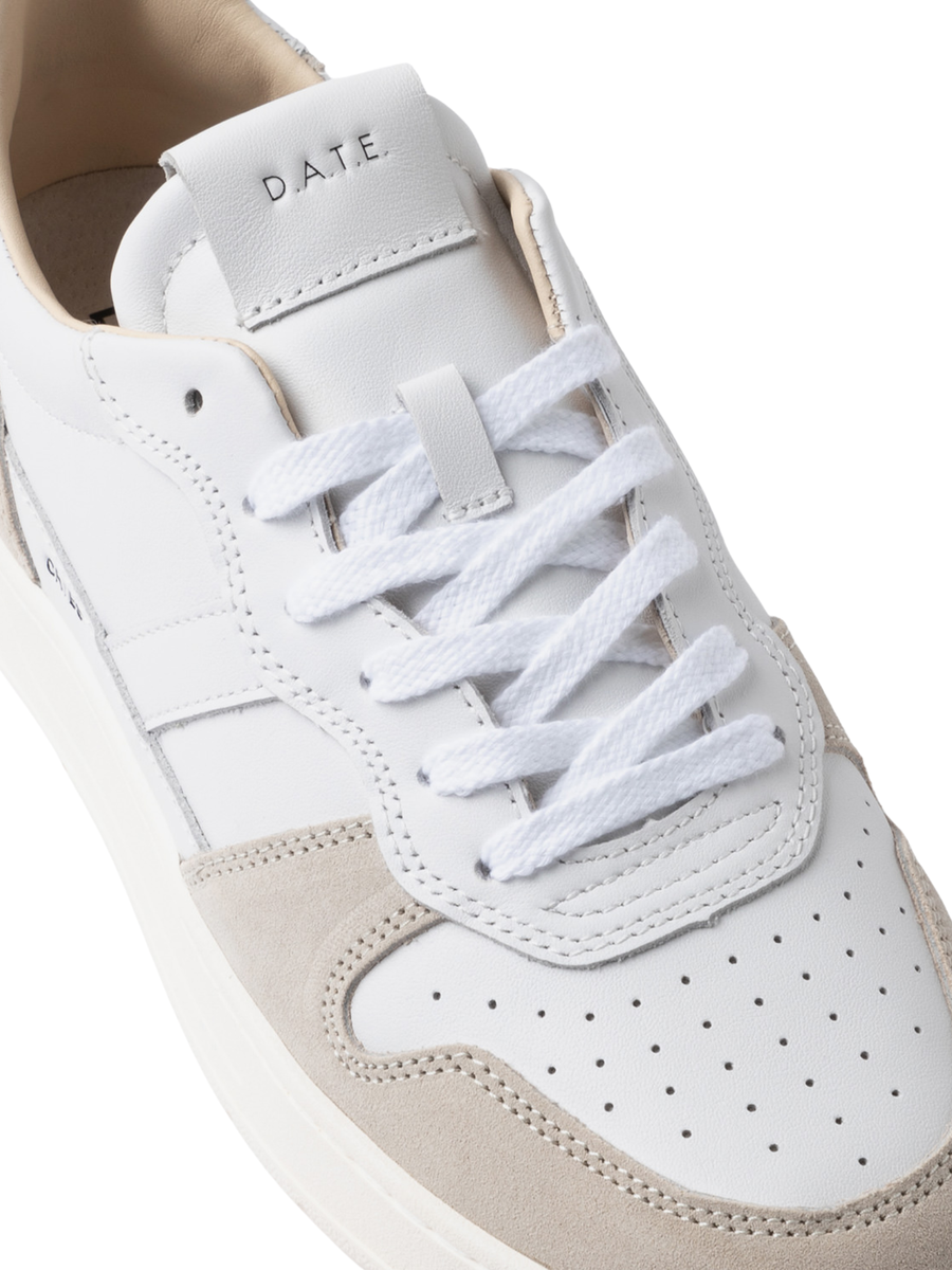 Sneakers "Court 2.0" D.a.t.e. bianco e beige M431-C2-BA HB Date 