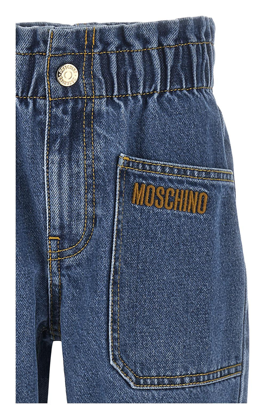 Jeans in denim Moschino con tasca ricamata HDP05UL0E29 40290 Moschino 