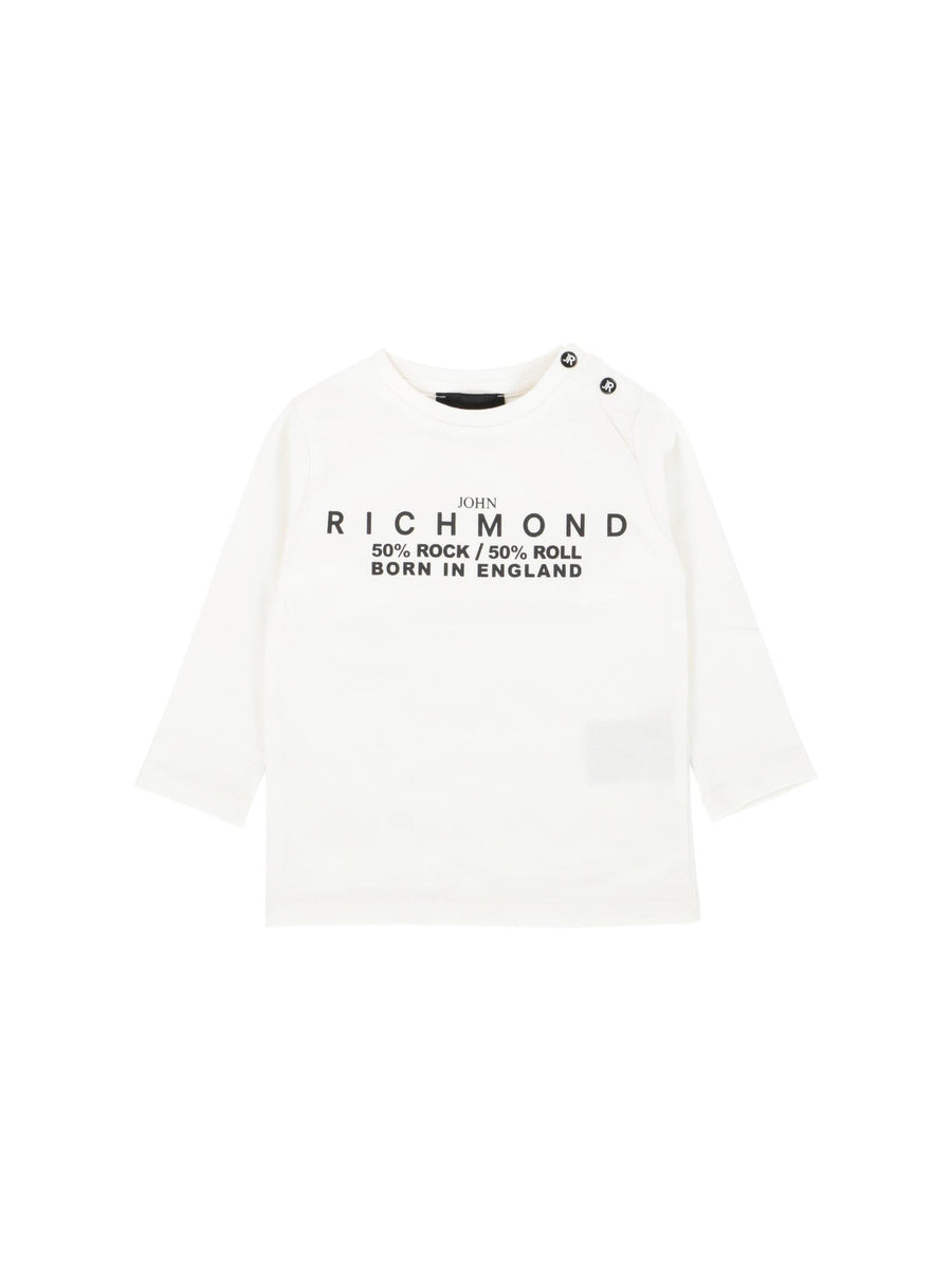 T-Shirt John Richmond bianca maniche lunghe rock/roll RIA24034TS WHI John Richmond 