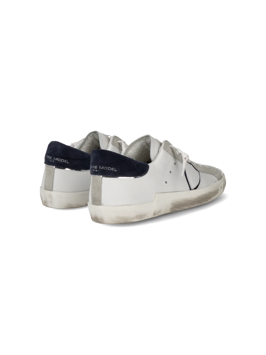 Sneaker bassa Prsx Philippe Model bianca e blu PRLU VX22 Philippe Model 