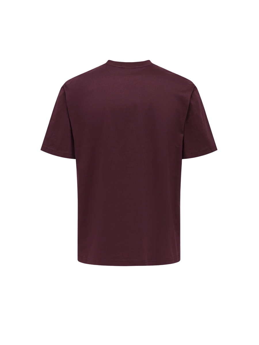 T-Shirt "Fred" Only & Sons bordeaux 22022532 ROYALE Only & Sons 