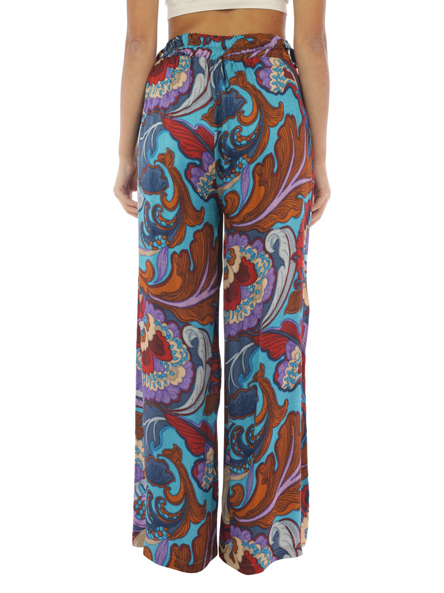 Pantalone a fantasia astratta OI9CS12 UNI Angela Davis 