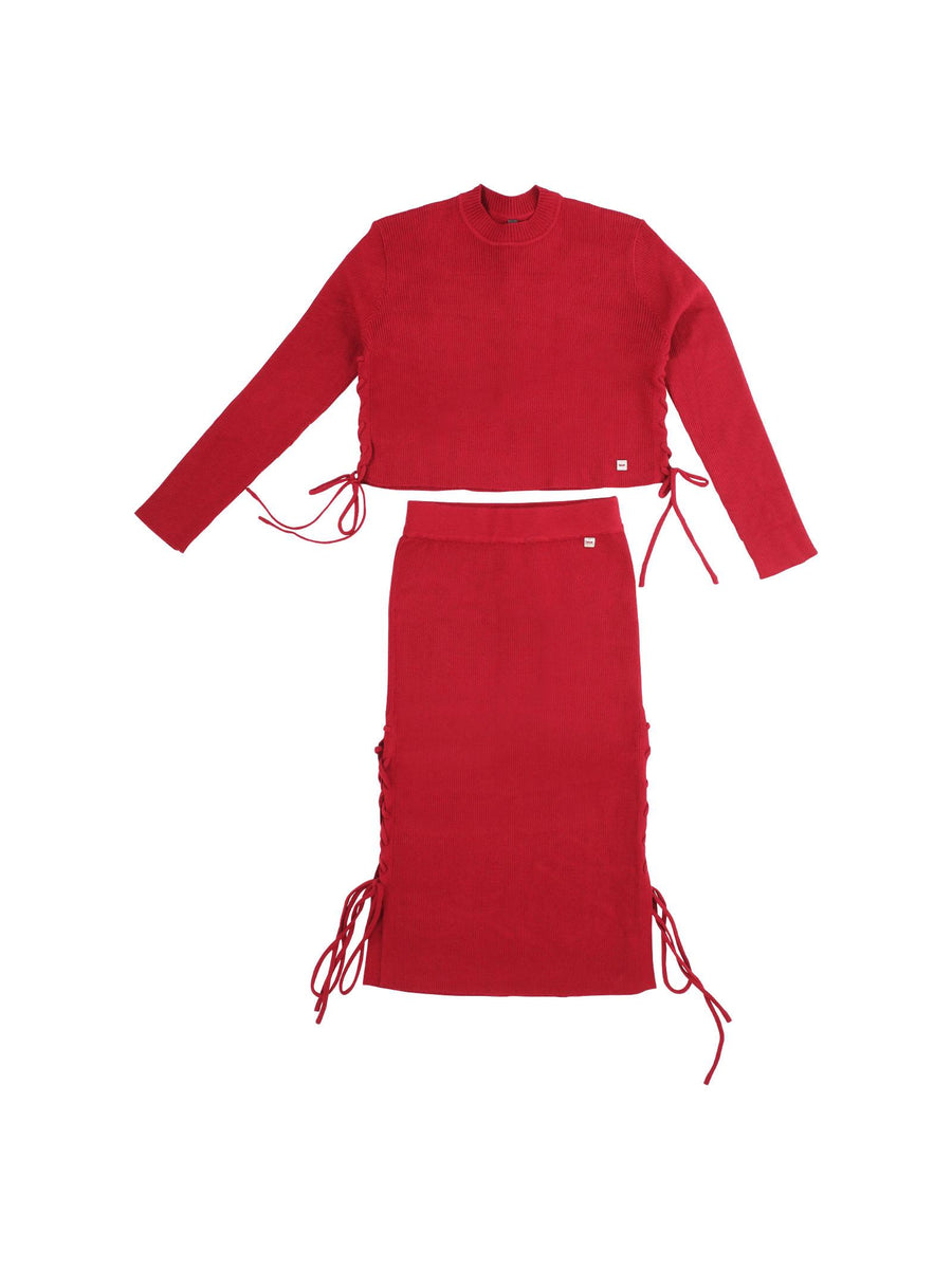 Maglioncino a costine bambina Manila Grace rubino MFJF24M187 RUBINO Manila Grace 