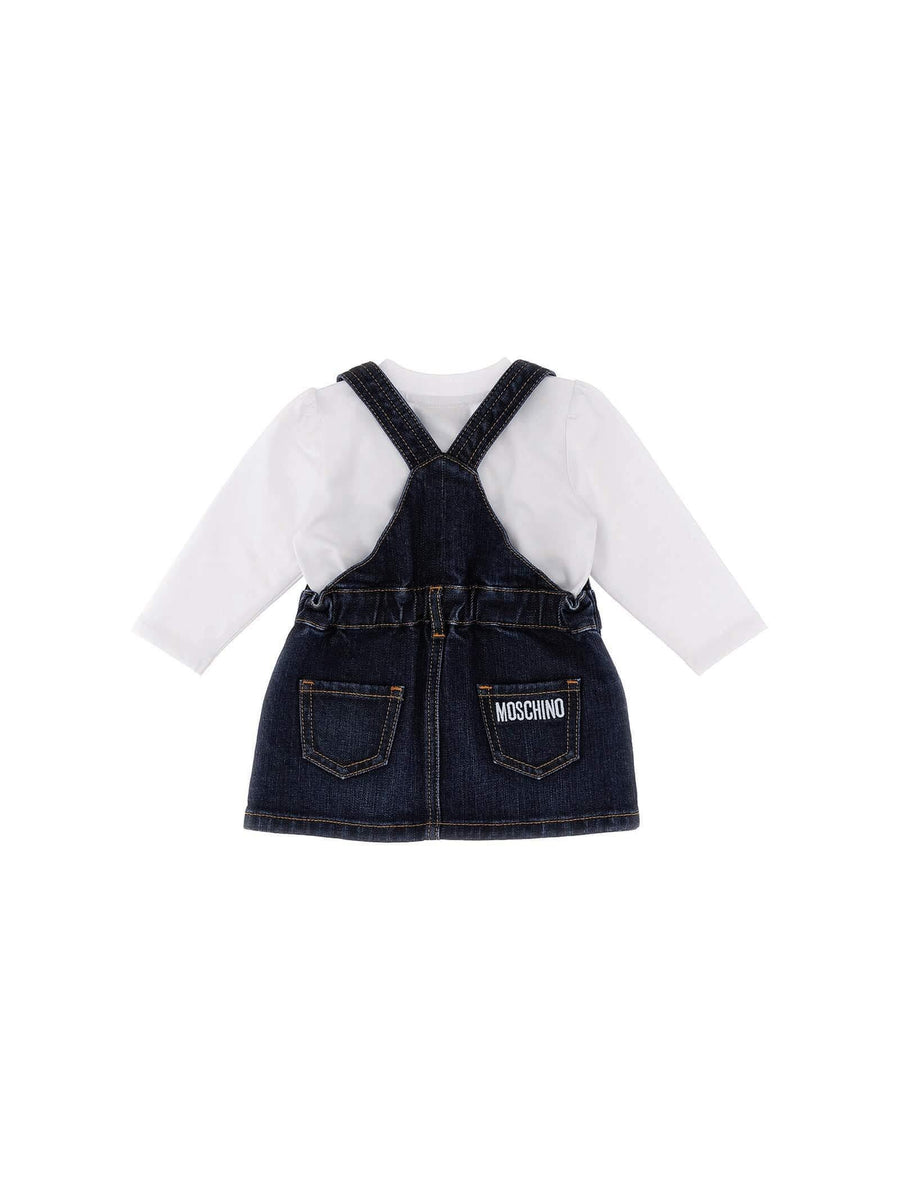 Completo t-shirt e salopette a gonna MDK02HLXE48 40198 Moschino 