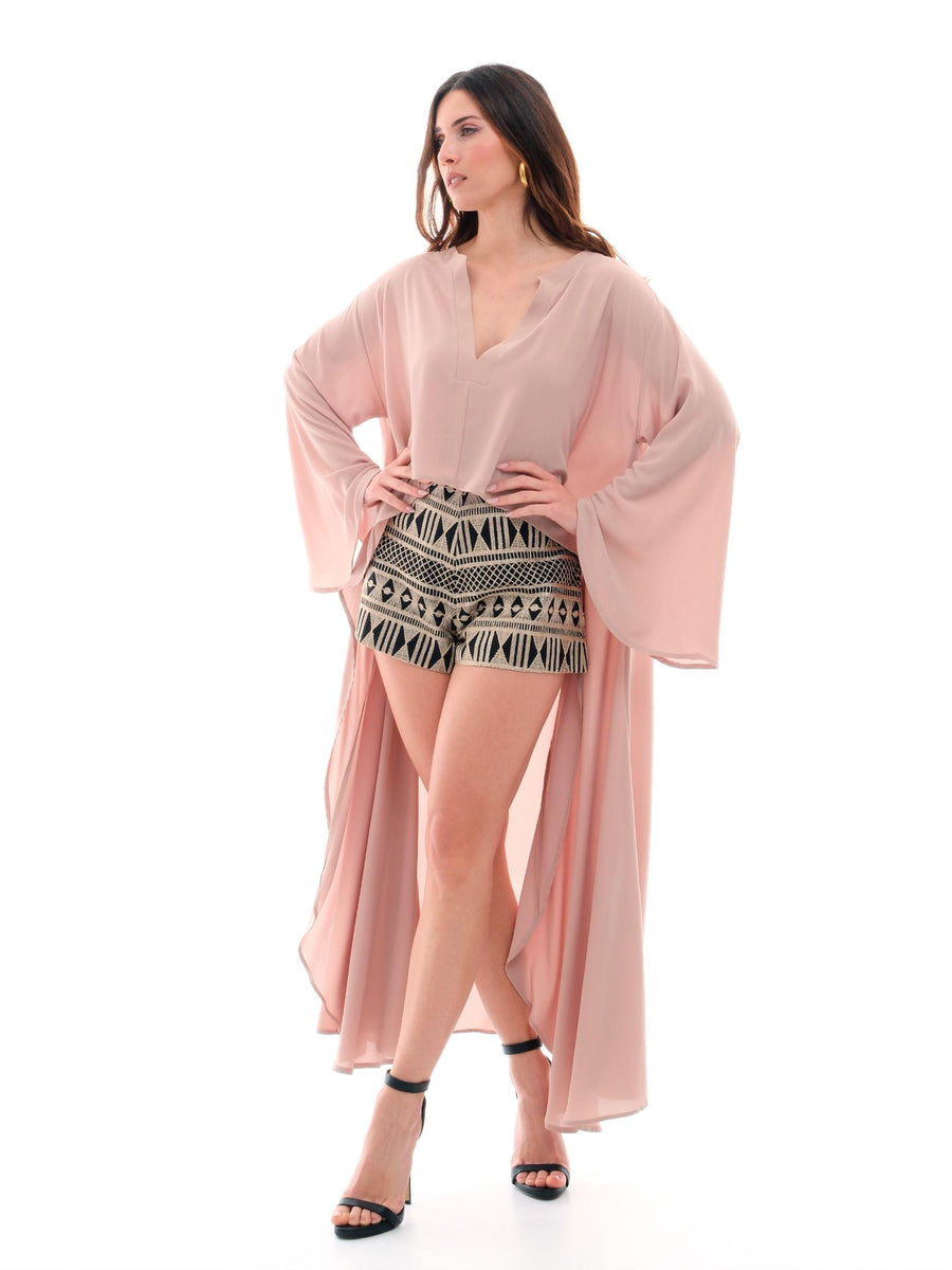 Blusa "asimmetric" Bohemian Vì beige CA172 SAND Bohemian V 