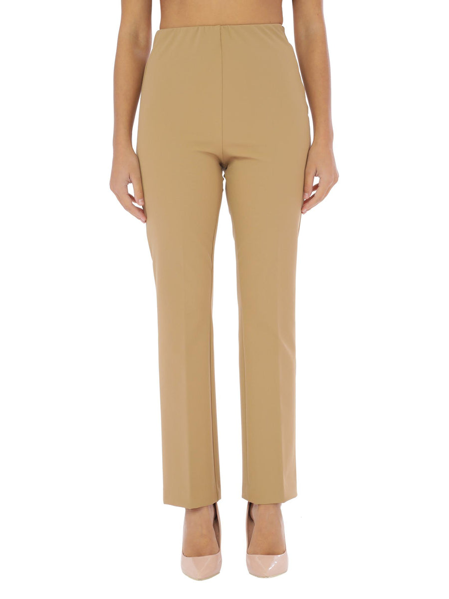 Pantaloni beige a zampetta LOREN3574 299 RAYURES NOIR 