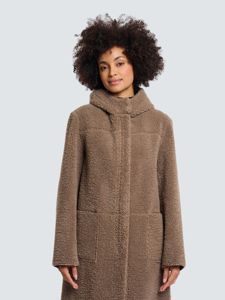 Cappotto "Reversible coat" Rino & Pelle marrone Alina.7002511 Toffee Rino & Pelle 
