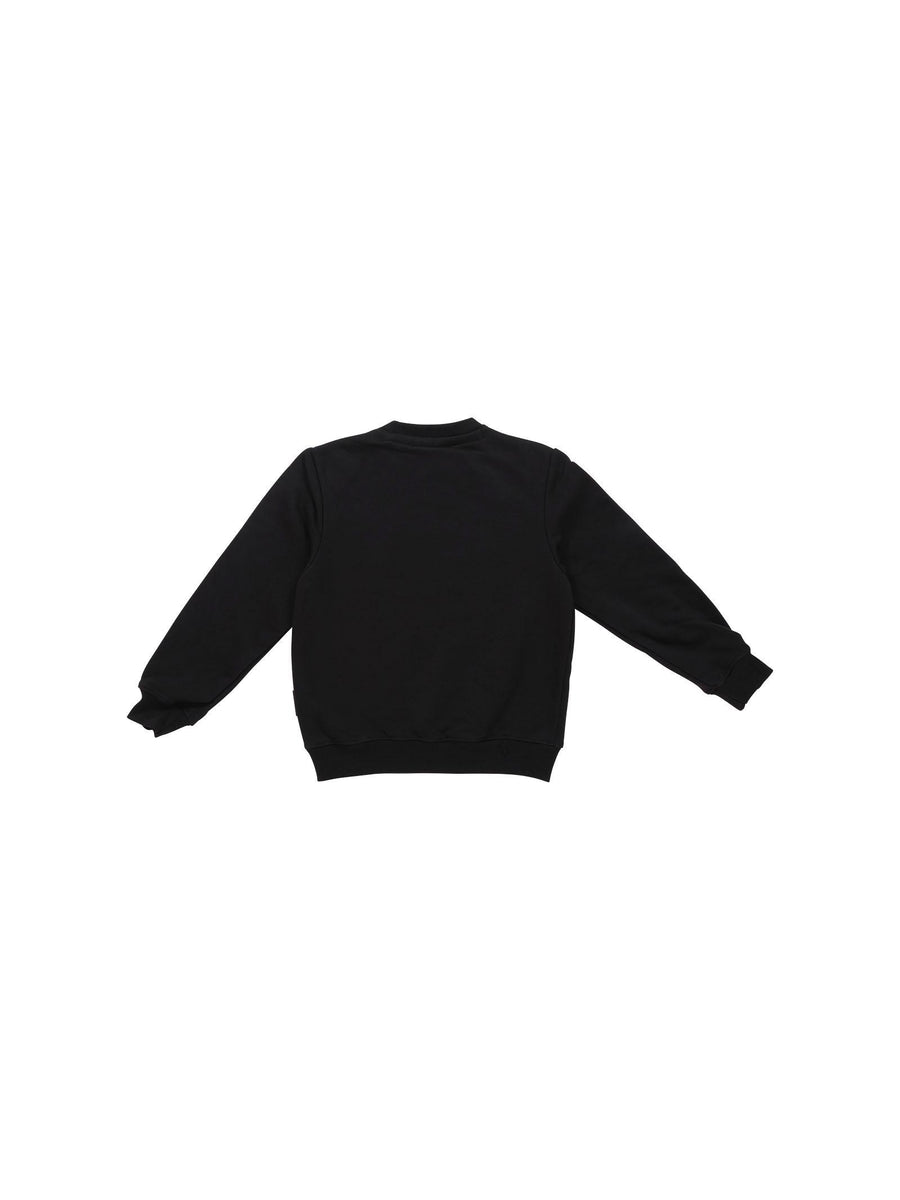 Felpa Icon nera con stampa logo frontale W00750 NERO Icon 