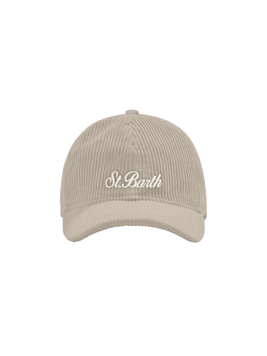 Cappello "18 emb" Saint Barth grigio a costine BASB0009 00208I MC2 SAINT BARTH 