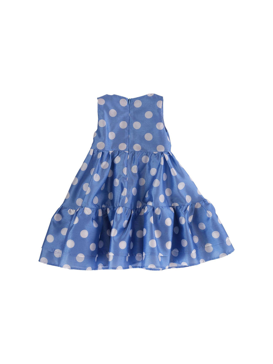 Abito Miss Grant azzurro a pois MG1223 POIS Miss Grant 