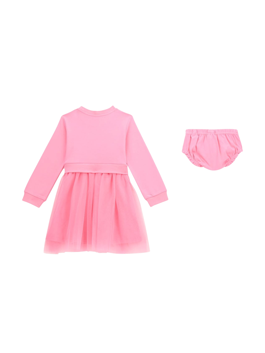 Abito Guess rosa con gonna in tulle e mutandina in coordinato K5YK01KB8R0 G6N3 Guess 