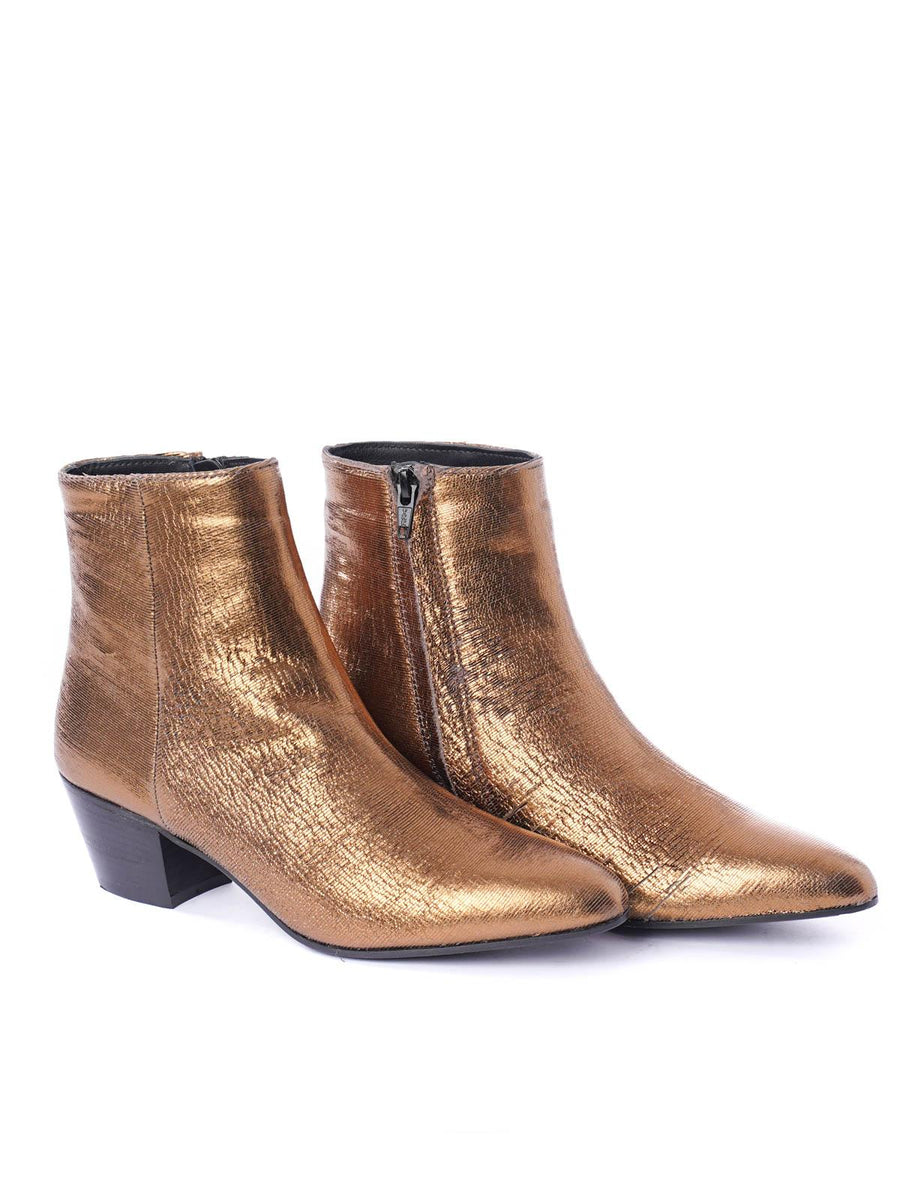 Stivaletto bronzo satinato MA631 BRO Marc Ellis 