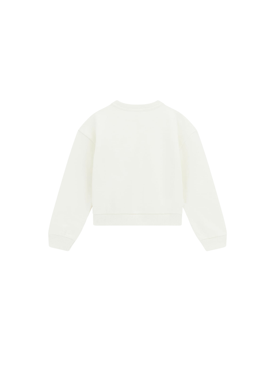 Felpa Guess bianca con logo strass all over J5YQ09KAV34 G012 Guess 