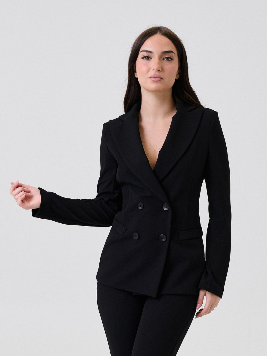 Giacca doppiopetto "skuba" Armoire nera 25600 NERO Armoire 