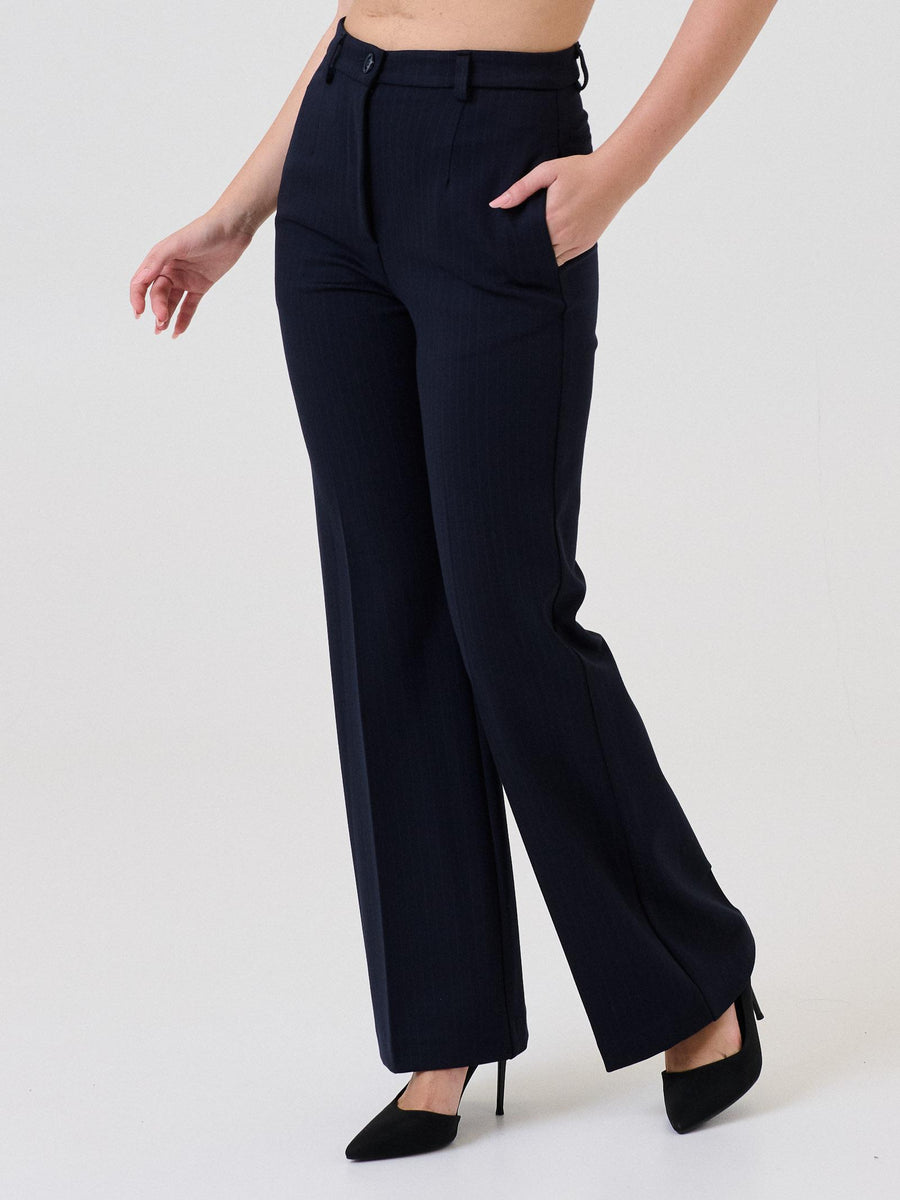 Pantalone Vicolo blu gessato TF0264 BLU Vicolo 