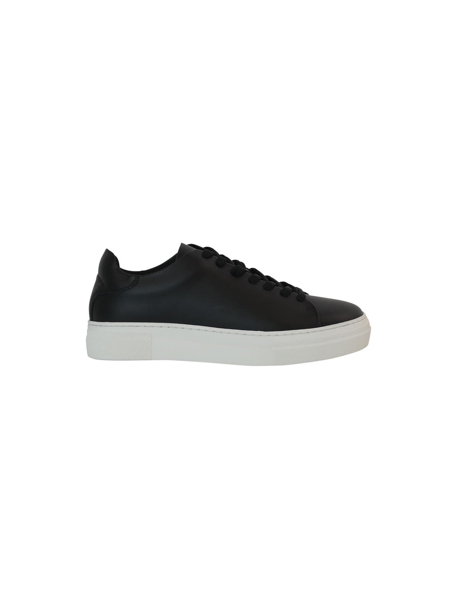 Sneaker in pelle nera 16081298 BLK Selected 