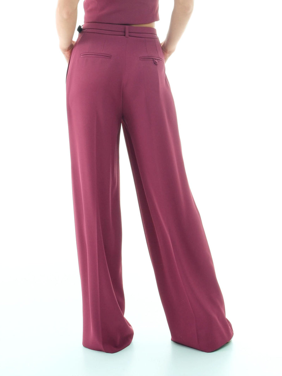 Pantalone a palazzo Imperial magenta con cinturino P4W3JHXC MAGENTA Imperial 