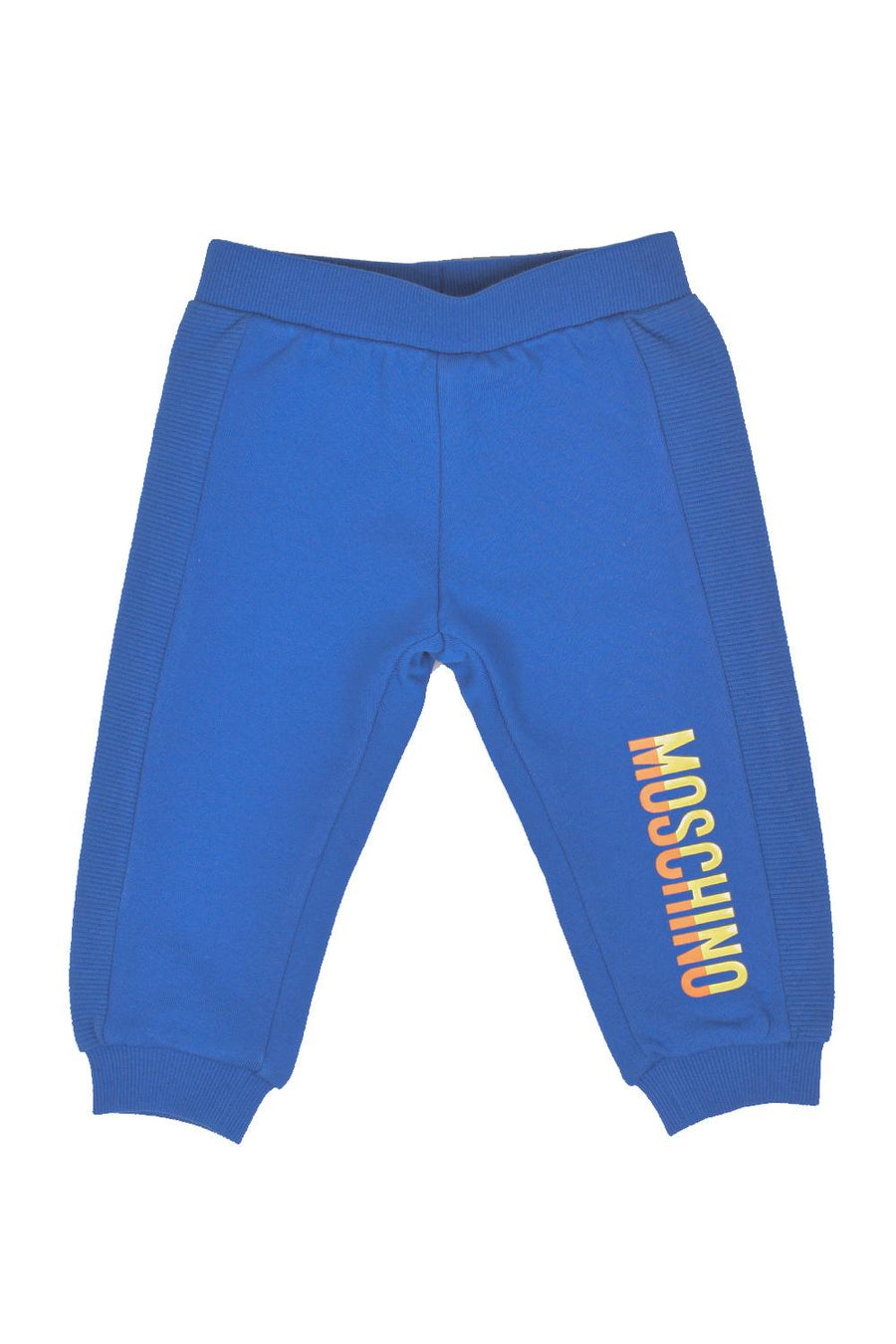Pantalone in tuta blu royal stampa rainbow MUP03ULCA20 40457 Moschino 