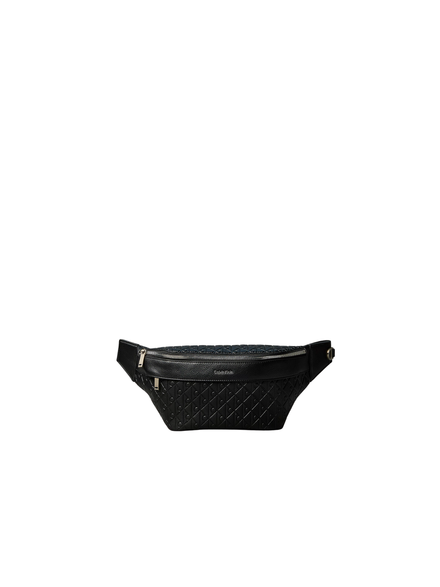 Marsupio Calvin Klein nero con stampa monogram all over LV04D3205G UB1 Calvin Klein 