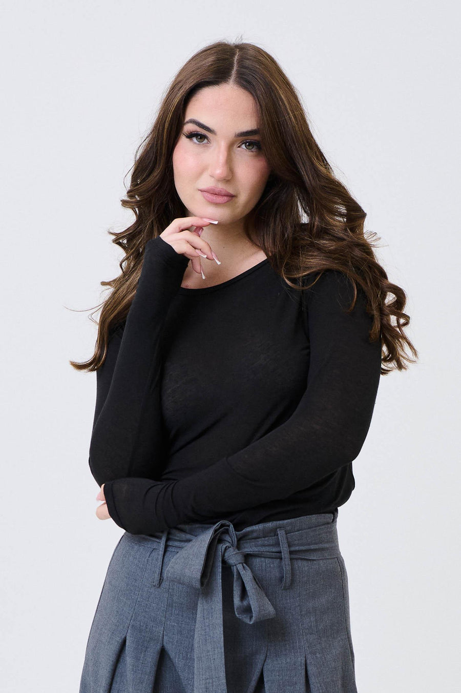 Maglia con drappeggio Armoire nero 25679 NERO Armoire 