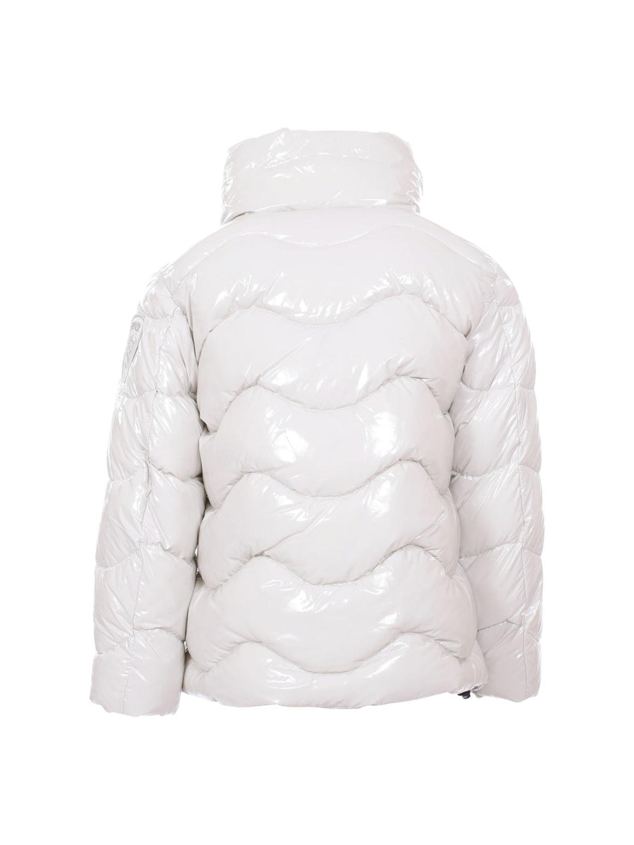 Piumino bambina ad onde Blauer Hecla crema BLGC02510 129 Blauer 